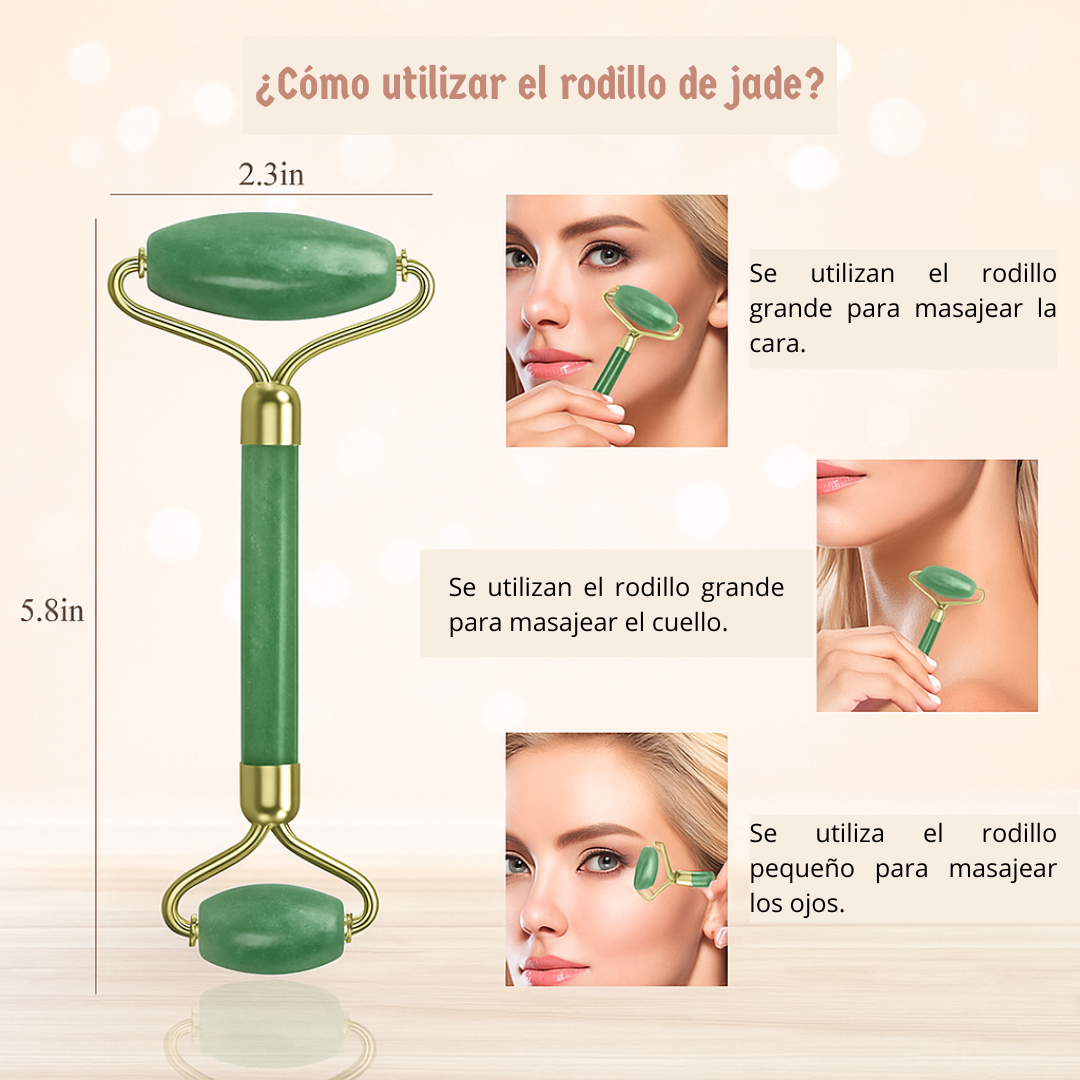 Rodillo Facial Y Gua Sha